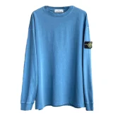 Лонгслив Stone Island With A Rectangular Stripe "Blue"