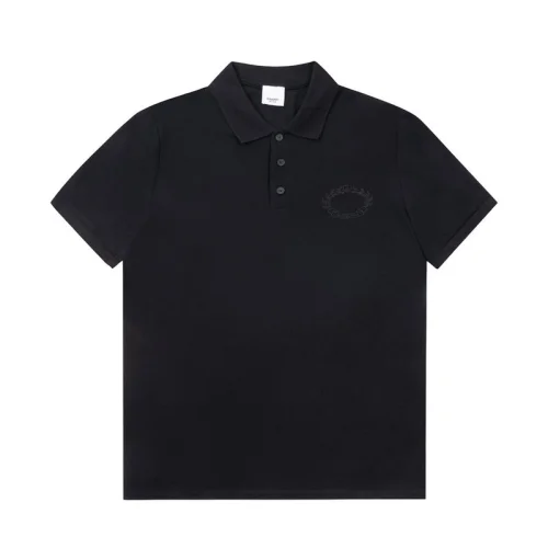 Поло Burberry With Embroidery "Black"
