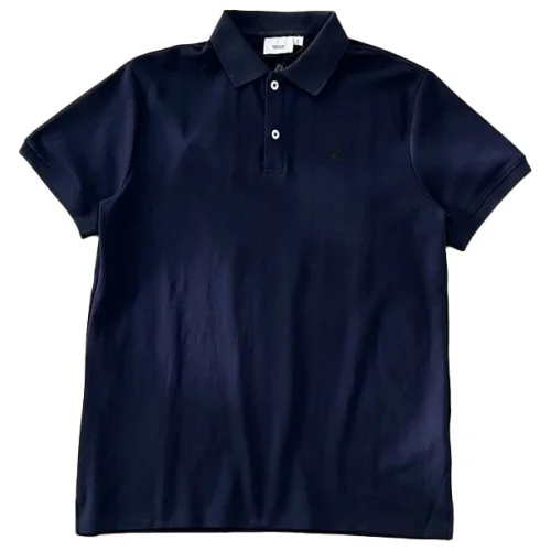 Поло Burberry With Black Logo "Blue/Black"