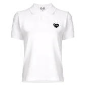 Поло Comme des Garcons Play Black Heart Eyes "White"