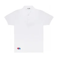 Поло Comme des Garcons Play Red Heart Minecraft "White"