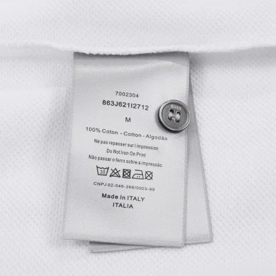 Поло Dior With Flower Pattern "White" фото № 5 Поло Dior With Flower Pattern "White" фото № 5