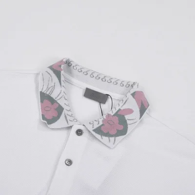 Поло Dior With Flower Pattern "White" фото № 7 Поло Dior With Flower Pattern "White" фото № 7