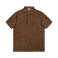 Поло Dior Print Flake "Brown"