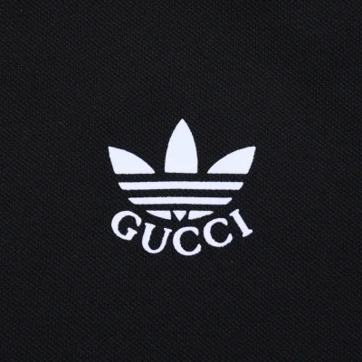 Поло Gucci X Adidas Collaboration Of Brands "Black" фото № 9