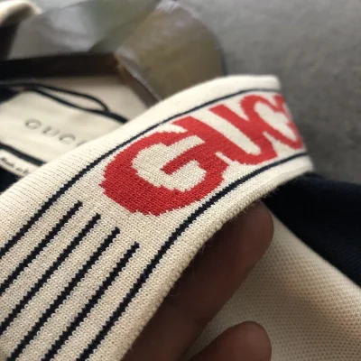 Поло Gucci Black Rectangle "White" фото № 3