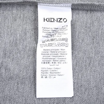 Поло Kenzo Small Logo And Flower "Gray" фото № 7