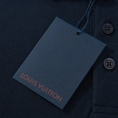 Поло Louis Vuitton Small Logo In A Circle "Blue" фото № 4