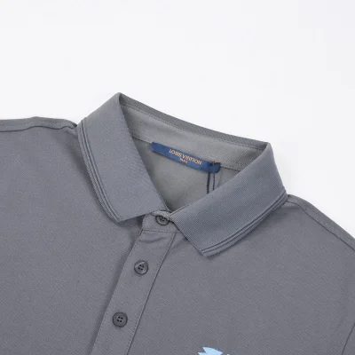 Поло Louis Vuitton Basic Comfort "Black/Gray" фото № 7