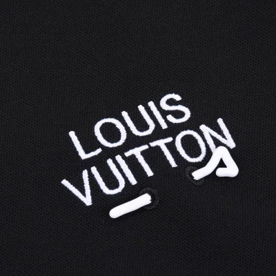 Поло Louis Vuitton With White Logo "Black" фото № 6 Поло Louis Vuitton With White Logo "Black" фото № 6