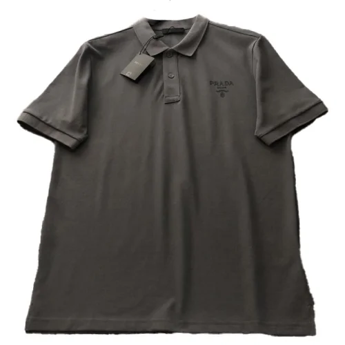 Поло Prada With Small Emblems "Gray"