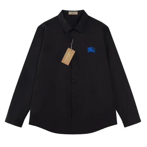 Рубашка Burberry Frontside Small Print Blue Warrior On The Horse "Black"