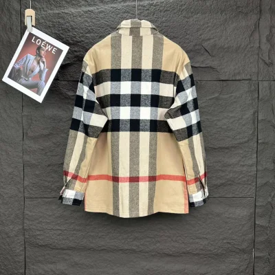 Рубашка Burberry Print Checked Dark And Red Lines "Brown" фото № 2