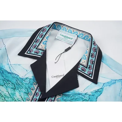 Рубашка Casablanca Short Sleeves Lake View "White" фото № 7