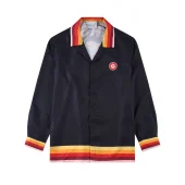 Рубашка Casablanca Portrait Of Man Multicolored Stripes "Black"