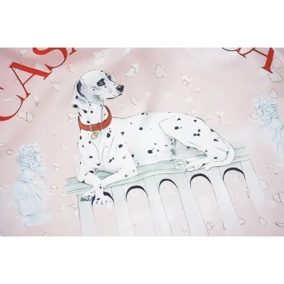 Рубашка Casablanca Posing Dalmatian "White/Pink" фото № 4