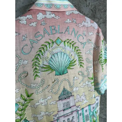 Рубашка Casablanca Green People And Backside Shell "Green" фото № 8