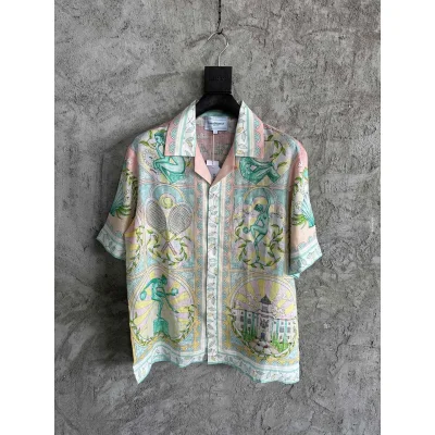 Рубашка Casablanca Green People And Backside Shell "Green" фото № 7