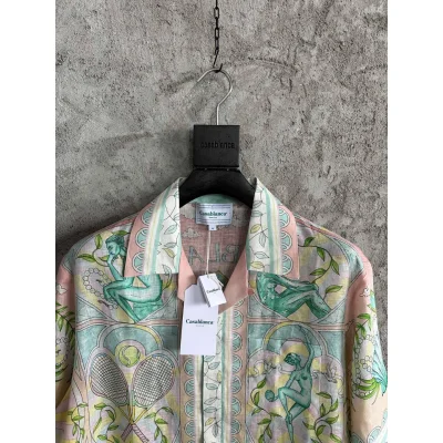 Рубашка Casablanca Green People And Backside Shell "Green" фото № 3