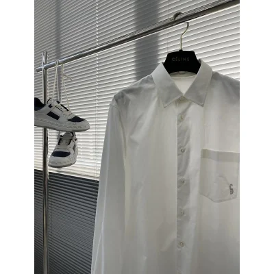 Рубашка Christian Dior Very Small Logo On Pocket CD "White" фото № 2