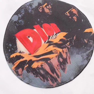 Рубашка Christian Dior Two Triangles Print "White" фото № 6