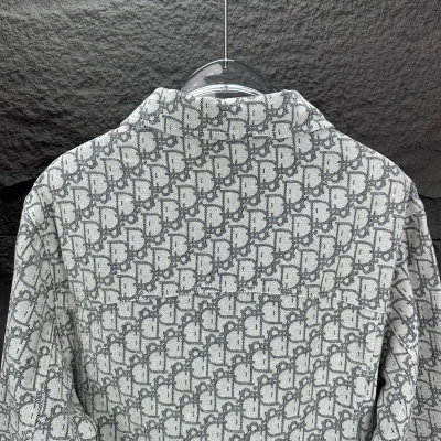 Рубашка Christian Dior Mirrored Print Of Logos "Gray" фото № 6