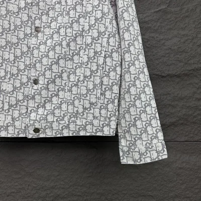 Рубашка Christian Dior Mirrored Print Of Logos "Gray" фото № 4