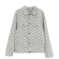 Рубашка Christian Dior Mirrored Print Of Logos "Gray"