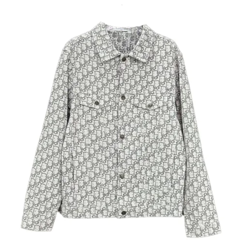 Рубашка Christian Dior Mirrored Print Of Logos "Gray"