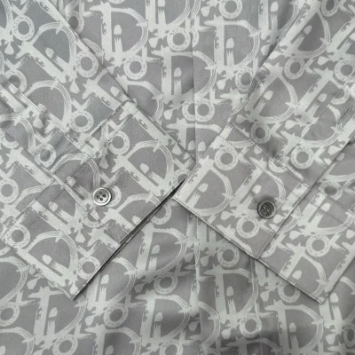 Рубашка Christian Dior Gray Small Dior Logos "Gray" фото № 3