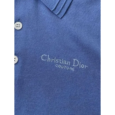 Футболка Christian Dior Frontside Small Logo Christian Dior "Blue" фото № 3