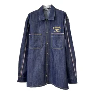 Джинсовая Рубашка Dior With Thin Stripes "Blue/Gray"