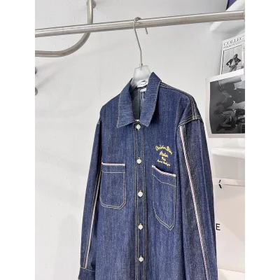 Рубашка Dior With Thin Stripes "Blue/Gray" фото № 8 Рубашка Dior With Thin Stripes "Blue/Gray" фото № 8