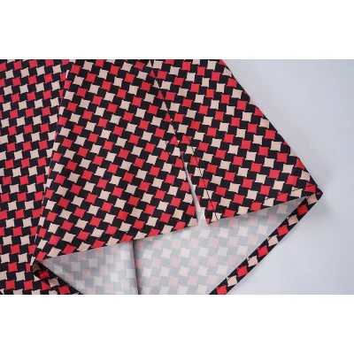 Рубашка Gucci Large Front Logo And Repeating Diamonds "Red" фото № 3