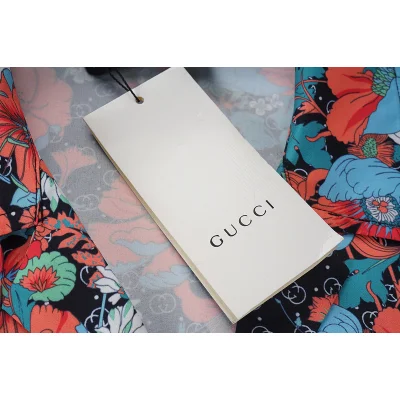 Рубашка Gucci Flowers "Black" фото № 3