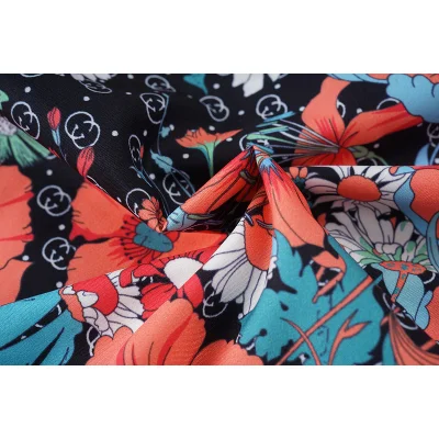 Рубашка Gucci Flowers "Black" фото № 4