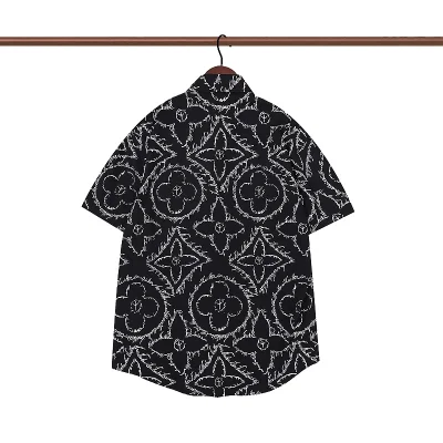 Рубашка Louis Vuitton Short Sleeve "Black/White" фото № 2