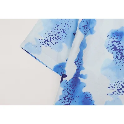 Рубашка Louis Vuitton Short Sleeve Bright Abstraction "Blue" фото № 9