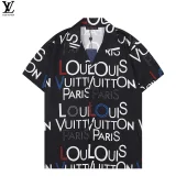 Рубашка Louis Vuitton Lettering "Black"