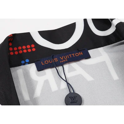 Рубашка Louis Vuitton Lettering "Black" фото № 5