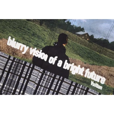 Рубашка Louis Vuitton Blurry Vision Of A Bright Future "Black/Gray" фото № 4