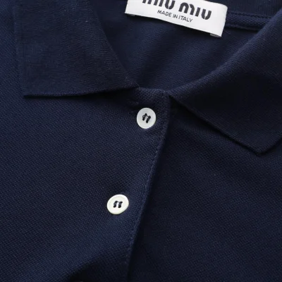 Рубашка Miu Miu Frontside Mini Logo Miu Miu "Blue" фото № 5