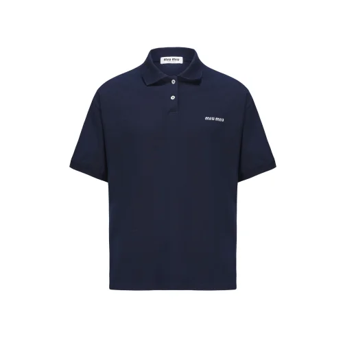 Рубашка Miu Miu Frontside Mini Logo Miu Miu "Blue"