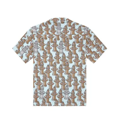 Рубашка Palm Angels Hydrants "Brown/Blue" фото № 3