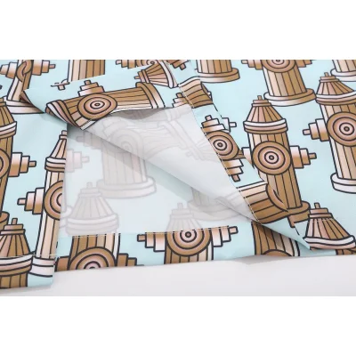 Рубашка Palm Angels Hydrants "Brown/Blue" фото № 6