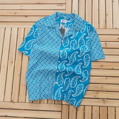 Рубашка Rhude Diversity "Blue" фото № 2