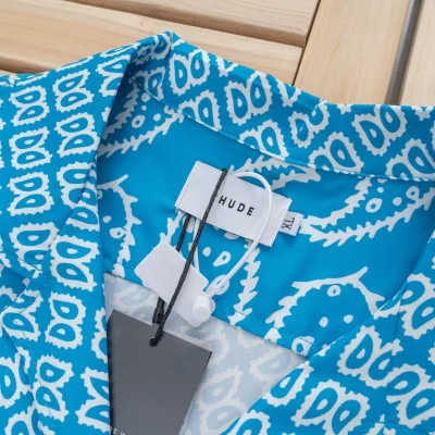 Рубашка Rhude Diversity "Blue" фото № 5