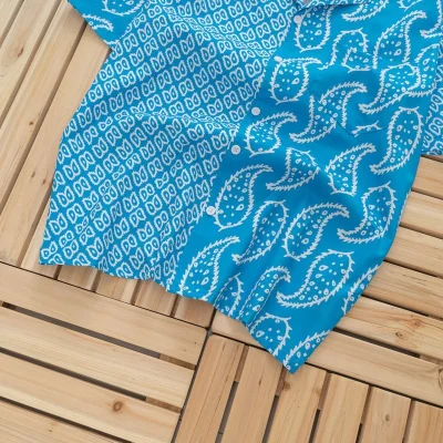 Рубашка Rhude Diversity "Blue" фото № 6