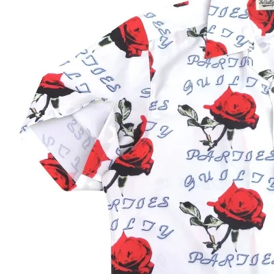 Рубашка Wacko Maria Roses "White/Red" фото № 5 Рубашка Wacko Maria Roses "White/Red" фото № 5