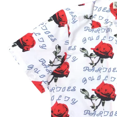 Рубашка Wacko Maria Roses "White/Red" фото № 6 Рубашка Wacko Maria Roses "White/Red" фото № 6